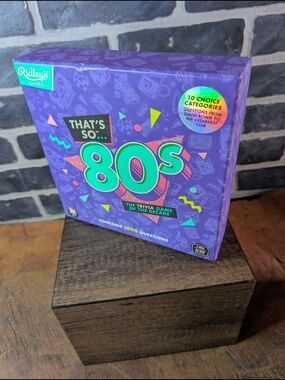Ridley's 'That's So 80s' Trivia Game — Purple Retro Box